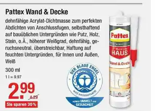 V Baumarkt Pattex Wand & Decke Angebot