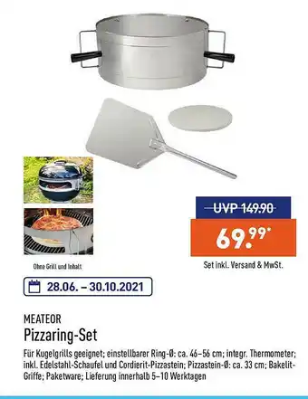 Aldi Nord Meateor Pizzaring-set Angebot