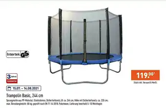 Aldi Nord Trampolin Basic, 244 Cm Angebot