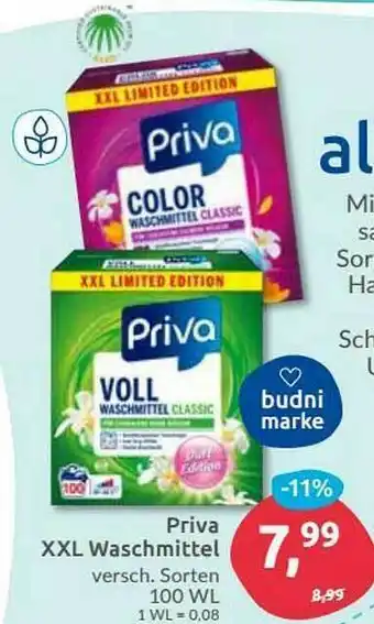 Budni Priva Xxl Waschmittel Angebot