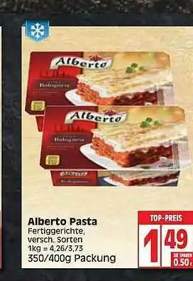 Edeka Alberto Pasta Angebot