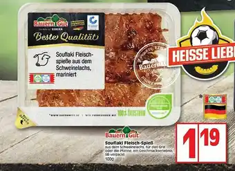 Edeka Bauern Gut Souflaki Fleisch-spieß Angebot