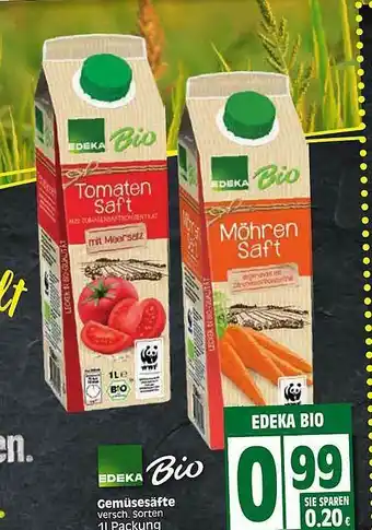 Edeka Gemüsesäfte Edeka Bio Angebot