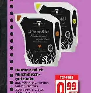 Edeka Hemme Milch Milchmischgetränke Angebot