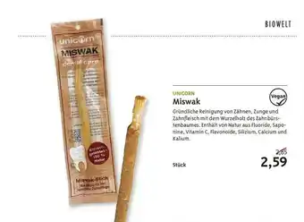 Biocompany Unicorn Miswak Angebot