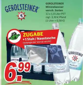 Getränke Fleischmann Gerolsteiner Mineralwasser Angebot