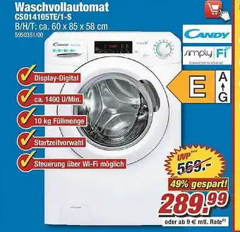 Poco Candy Waschvollautomat Cs01405te.1-s Angebot