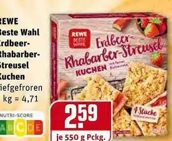 REWE Kaufpark Rewe Beste Wahl Erdbeer-rhabarber-streusel Kuchen Angebot