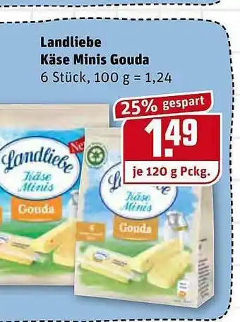 REWE Kaufpark Landliebe Käse Minis Gouda Angebot