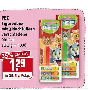 REWE Kaufpark Pez Figurenbox Mit 3 Nachfüllern Angebot