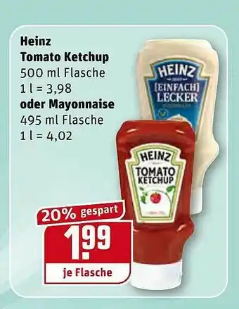 REWE Kaufpark Heinz Tomato Ketchup Oder Mayonnaise Angebot