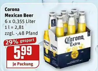 REWE Kaufpark Corona Mexican Beer Angebot