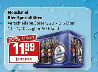 REWE Kaufpark Mönchshof Bier-spezialitäten Angebot