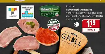 REWE Kaufpark Schweinerückensteaks Angebot