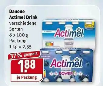 REWE Kaufpark Danone Actimel Drink Angebot