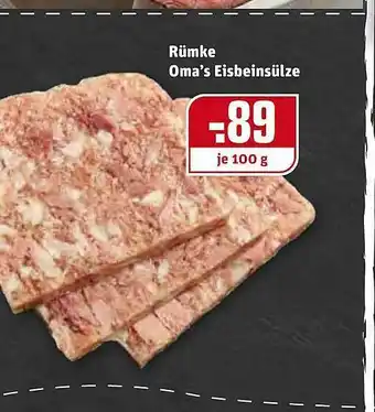 REWE Kaufpark Rümke Oma's Eisbeinsülze Angebot