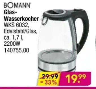 Möbel Boss Bomann Glas Wasserkocher Angebot