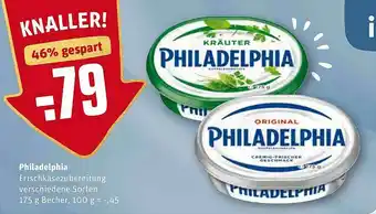 REWE Kaufpark Philadelphia Frischkäsezubereitung Angebot