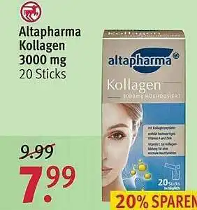 Rossmann Altapharma Kollagen 3000 Mg Angebot