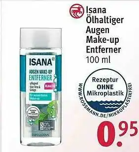 Rossmann Isana ölhaltiger Augen Make-up Entferner Angebot