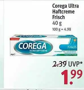 Rossmann Corega Ultra Haftcreme Frisch Angebot