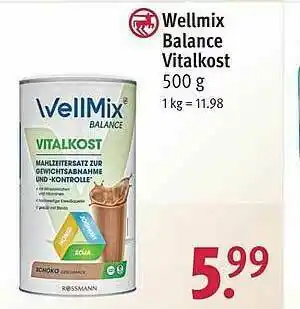 Rossmann Wellmix Balance Vitalkost Angebot