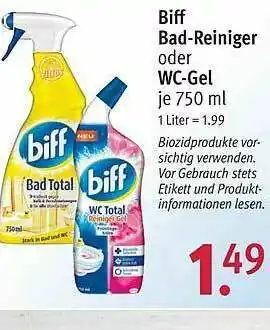 Rossmann Biff Bad-reiniger Oder Wc-gel Angebot