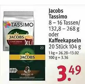 Rossmann Jacobs Tassimo Oder Kaffeekapseln Angebot