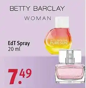 Rossmann Betty Barclay Woman Edt Spray Angebot