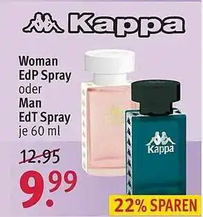 Rossmann Kappa Woman Edp Spray Oder Man Edt Spray Angebot