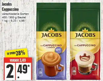 Edeka Jacobs Cappuccino 400/500 g Beutel Angebot