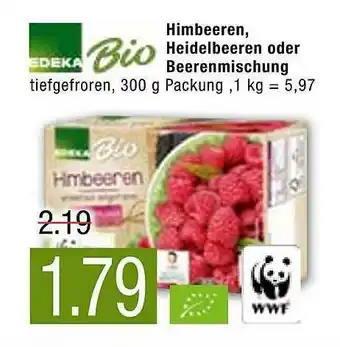 Marktkauf Edeka Bio Himbeeren, Heidelbeeren Oder Beerenmischung Angebot