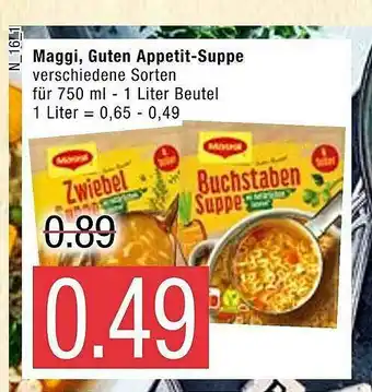 Marktkauf Maggi, Guten Appetit-suppe Angebot