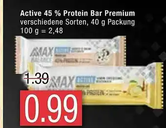 Marktkauf Active 45% Protein Bar Premium Angebot