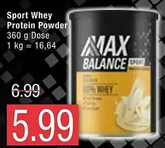 Marktkauf Sport Whey Protein Powder Angebot