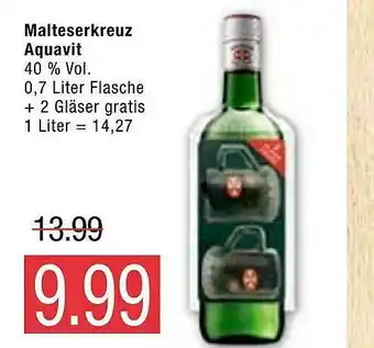 Marktkauf Malteserkreuz Aquavit Angebot