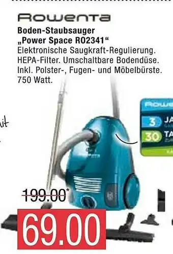 Marktkauf Rowenta Boden-staubsauger „power Space R02341” Angebot