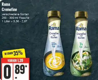 Edeka Rama Cremefine 250-300 ml Flasche Angebot