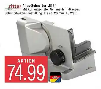 Marktkauf Ritter Alles-schneider E16 Angebot