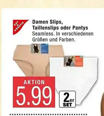 Marktkauf Gut & Günstig Damen Slips, Taillenslips Oder Pantys Angebot