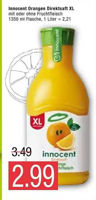 Marktkauf Innocent Orangen Direktsaft XL Angebot