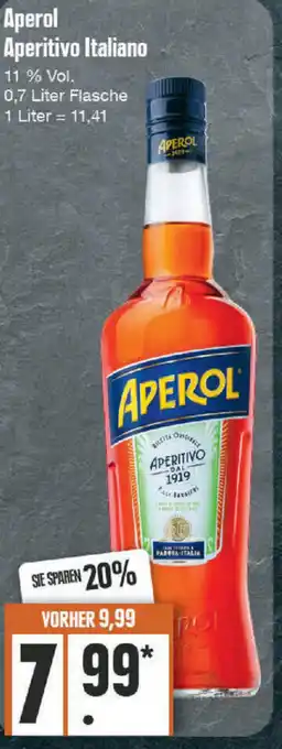 Edeka Aperol Aperitivo Italiano 0,7 liter Flasche Angebot