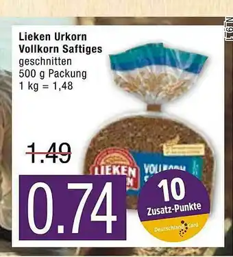 Marktkauf Lieken Urkorn Vollkorn Saftiges Angebot