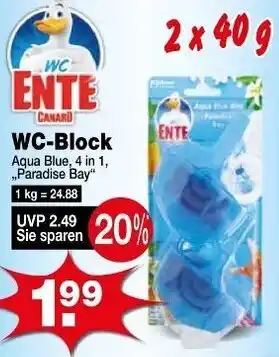 Krümet Sonderposten WC Ente WC Block 2 x 40 g Angebot