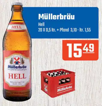 Hörl Getränke Müllerbräu Hell 20 x 0,5 Ltr. Angebot