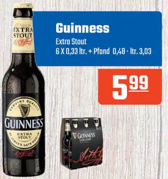 Hörl Getränke Guinness Extra Stout 6 x 0,33 Ltr. Angebot