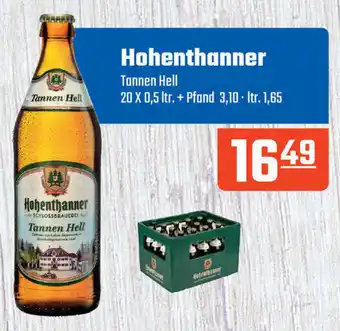 Hörl Getränke Hohenthanner Tannen Hell 20 x 0,5 Ltr. Angebot