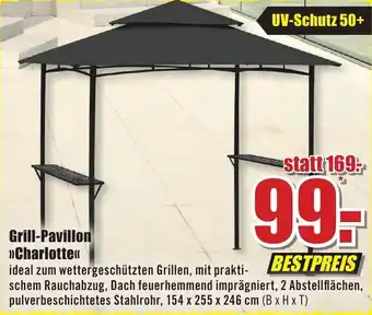 B1 Discount Baumarkt Charlotte Grill Pavillon Angebot