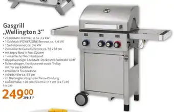 Selgros Tepro Wellington 3 Gasgrill Angebot