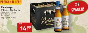 Markgrafen Radeberger Pilsner, Alkoholfrei 20x0,5 L Fl. Kasten Angebot